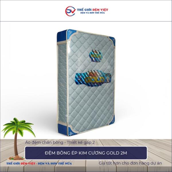 Đệm bông ép Kim Cương Gold 2M 4